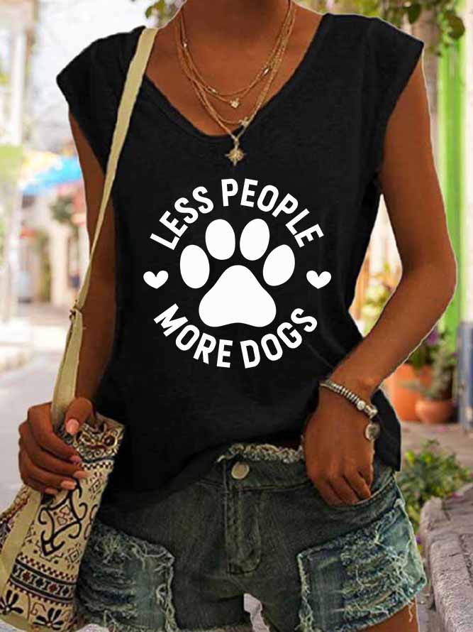 Women's Less People More Dogs Tank Top