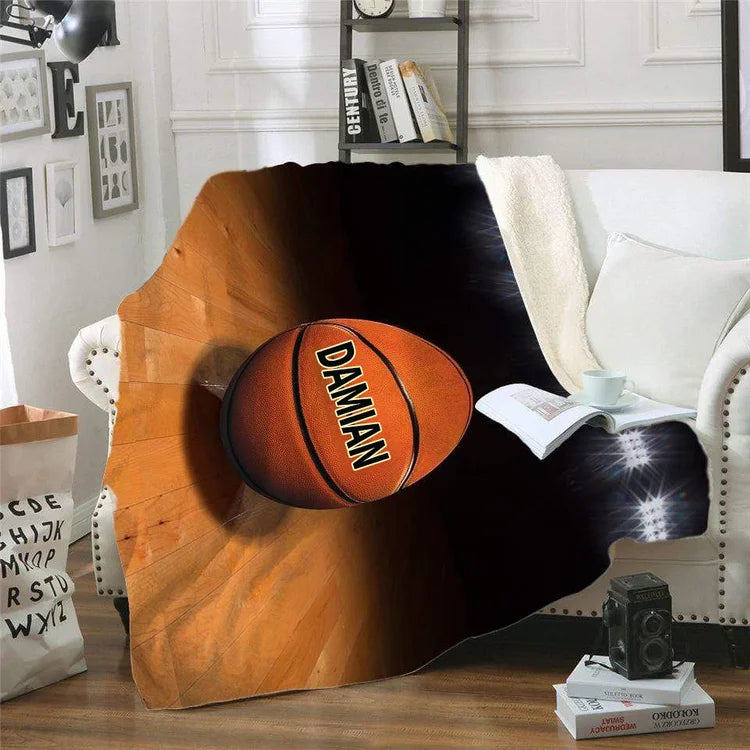 Personalized Basketball Blanket