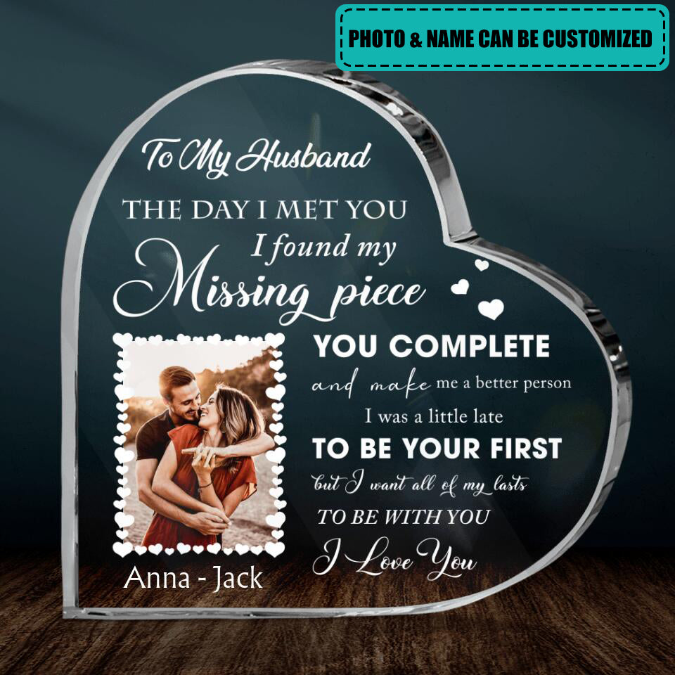 To My Wife Gift- Gift Idea For Couple -  Personalized Upload Photo Acrylic Plaque