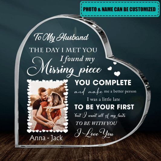 To My Wife Gift- Gift Idea For Couple -  Personalized Upload Photo Acrylic Plaque