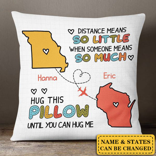 Personalized Long Distance Drawing Pillowcase