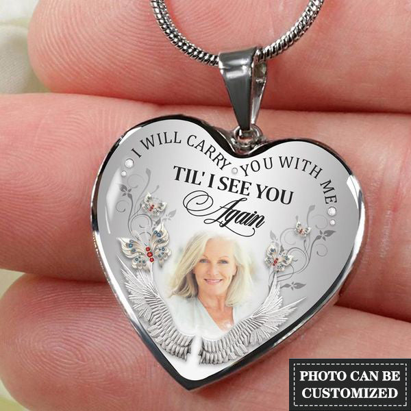 HEART NECKLACE - I WILL CARRY YOU WITH ME NECKLACE