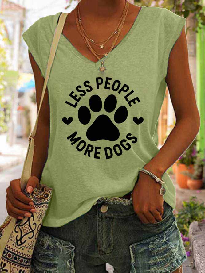 Women's Less People More Dogs Tank Top