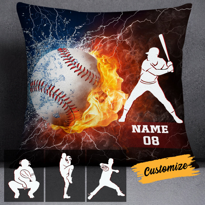 Love Baseball Pillowcase - Birthday Gifts, Custom Pillowcase, Gift For Baseball Lovers