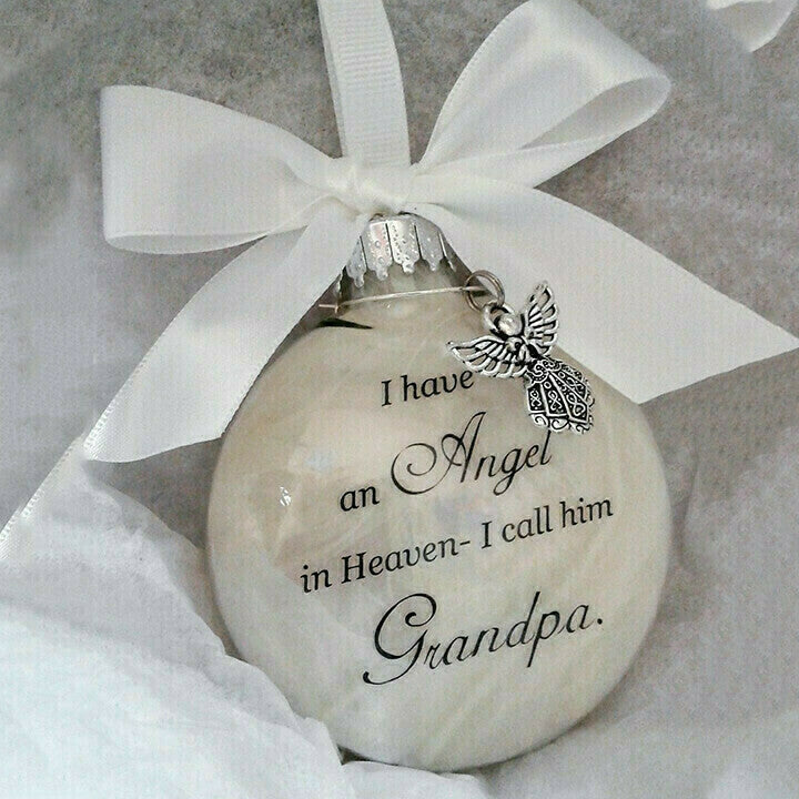 Beautiful ornaments feather ball - Angel In Heaven Memorial Ornament