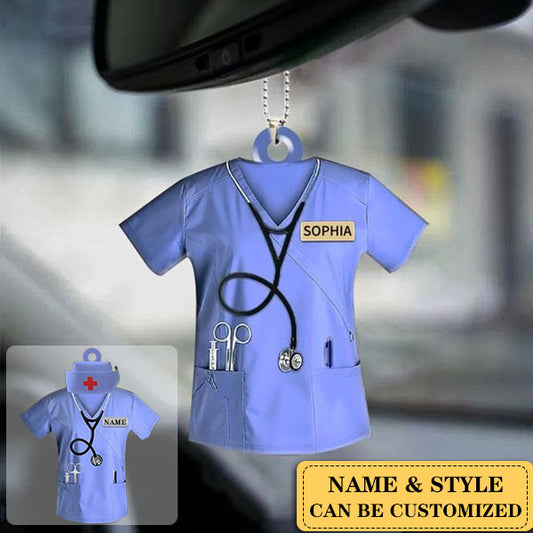 Personalized Nurse Scrubs - Gift for nurse Acrylic  Ornament