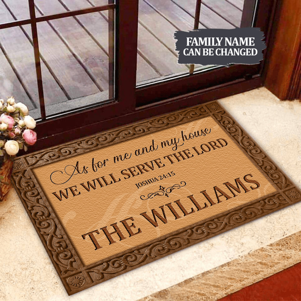 Personalized Family Doormat