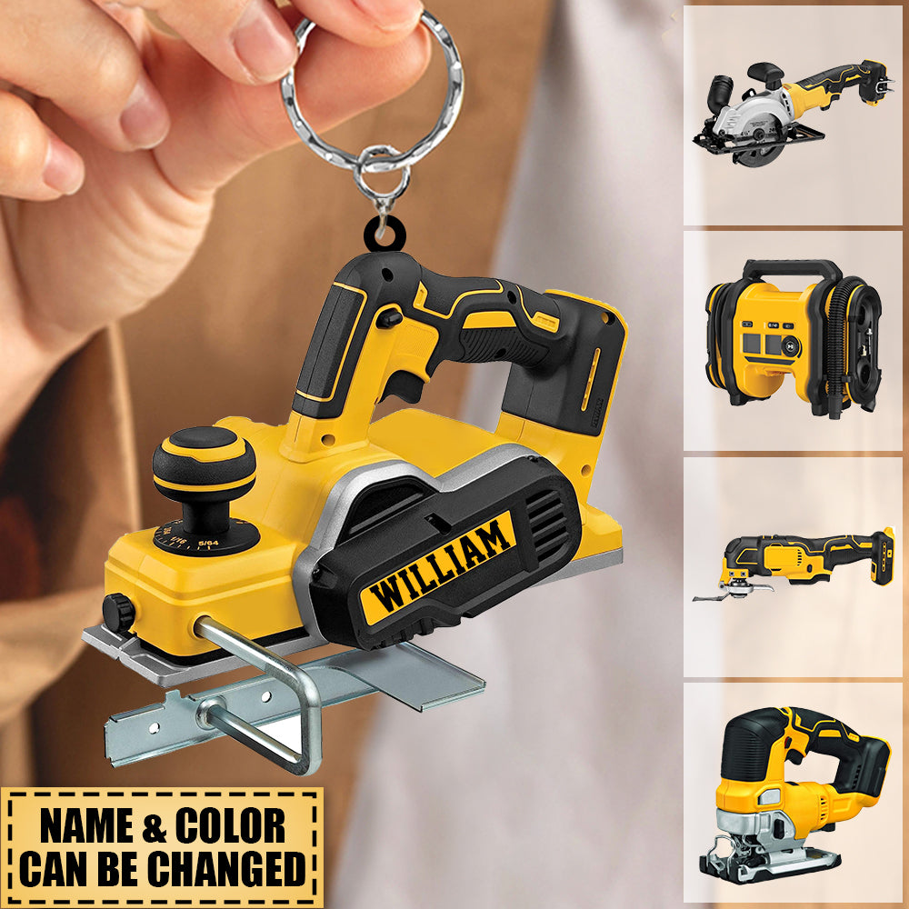 Personalized Power Tool Acrylic Keychain