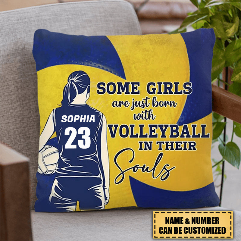 Personalized Love Volleyball Girl Pillow - Gift For Volleyball Lovers