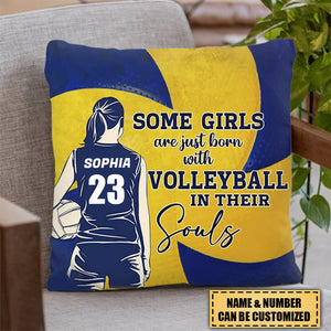 Personalized Love Volleyball Girl Pillow - Gift For Volleyball Lovers