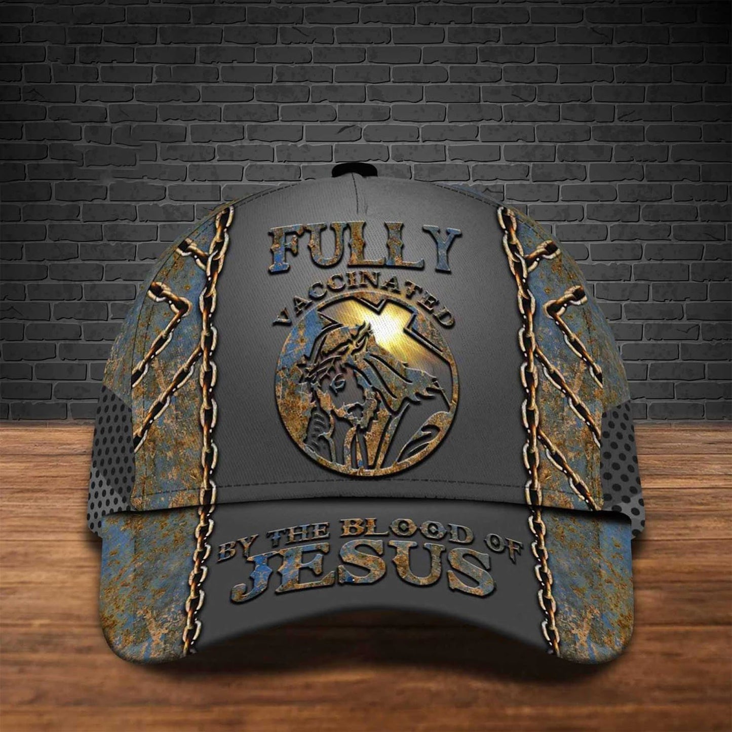 Personalized Fully Vaccinated By The Blood Of Jesus Cap Jesus Gift Jesus Cap