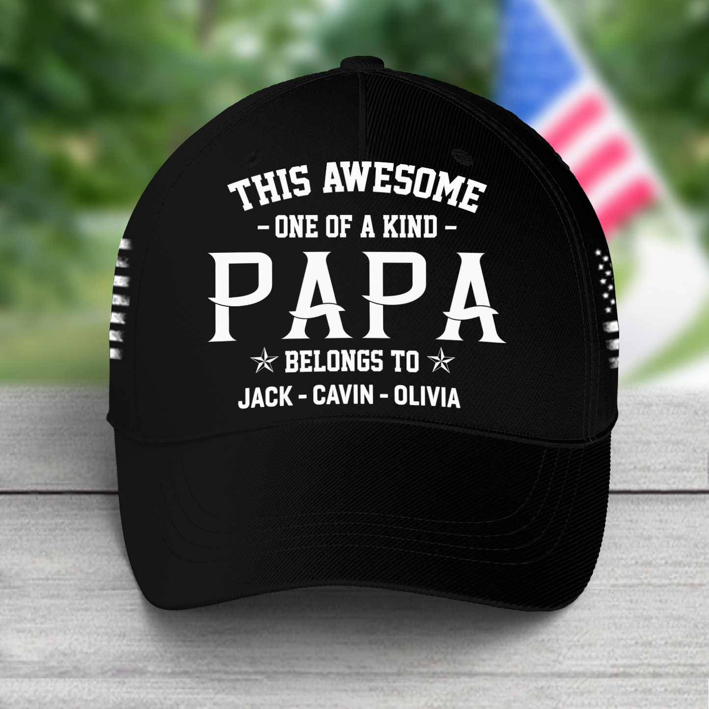 Personalized this awesome one of a kind papa, Custom Nickname Classic Cap