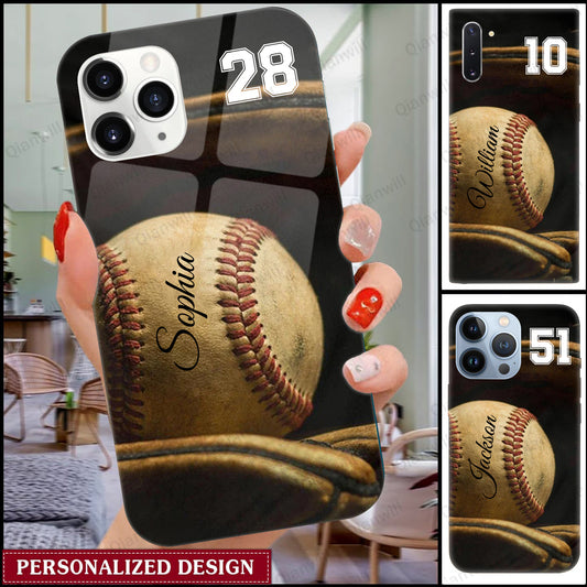 Personalized Baseball Phone Case - Gift For Baseball Lover