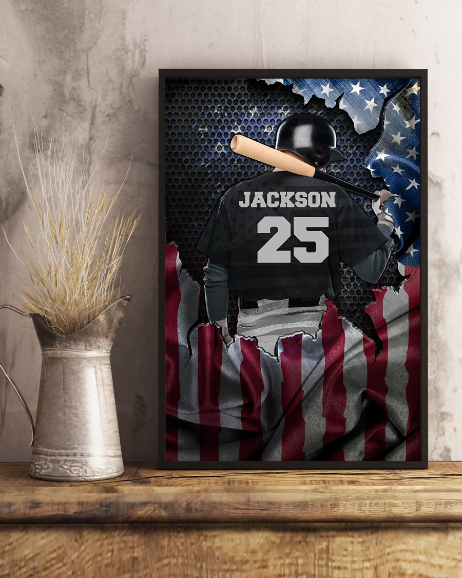 Custom Personalized Baseball Vertical Poster,Best Gift For Baseball Lovers