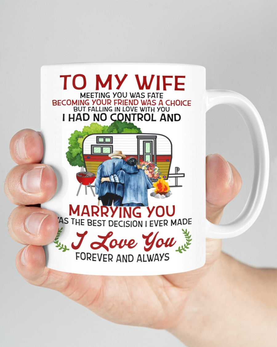 To My Wife - The Best Decision - Coffee Mug